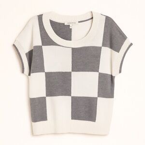 Anthropologie | Moon & Madison | Medium | Checkerboard Knit Sweater